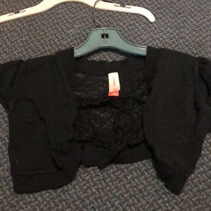 Black cardigan